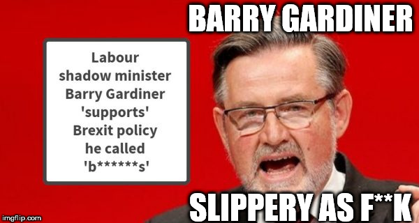 Barry Gardiner - Slippery as feck | BARRY GARDINER; SLIPPERY AS F**K | image tagged in barry gardiner,corbyn eww,party of hate,labour brexit policy,momentum,communist socialist | made w/ Imgflip meme maker