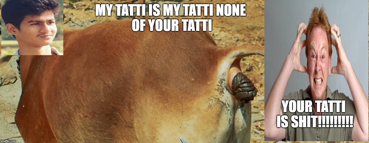 Gouarv tatu=ti | MY TATTI IS MY TATTI
NONE OF YOUR TATTI; YOUR TATTI IS SHIT!!!!!!!!! | image tagged in bad luck brian,peter griffin news,left exit 12 off ramp,successful black guy | made w/ Imgflip meme maker