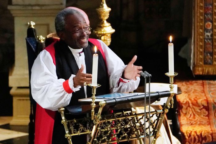 High Quality Bishop Michael Curry Harry & Meghan Royal Wedding Blank Meme Template