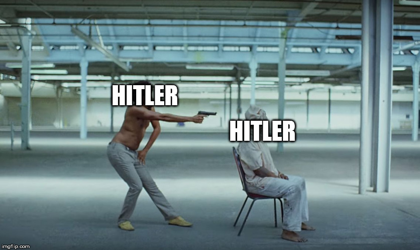 This is America | HITLER; HITLER | image tagged in this is america | made w/ Imgflip meme maker