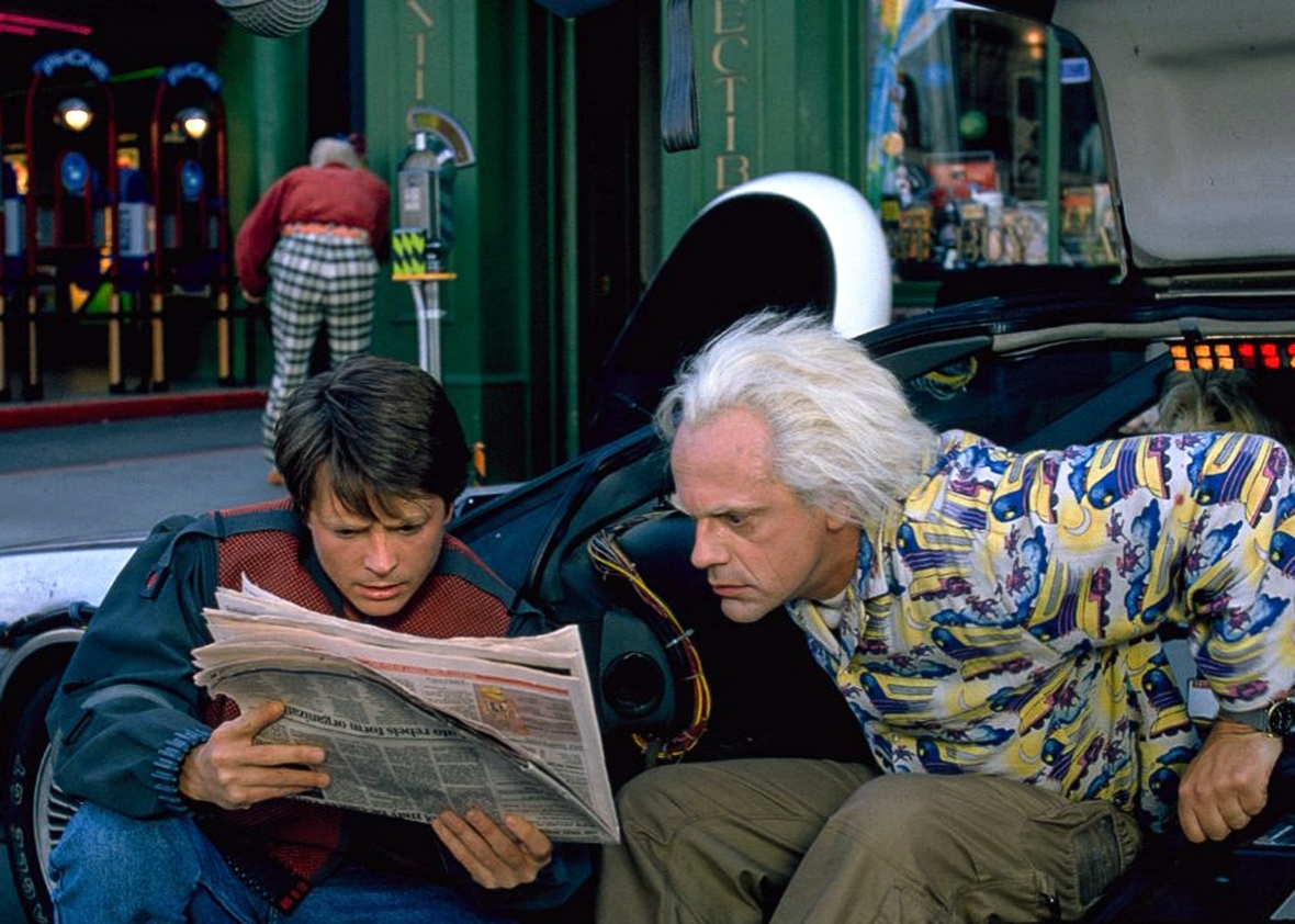 Back to future paper Blank Meme Template