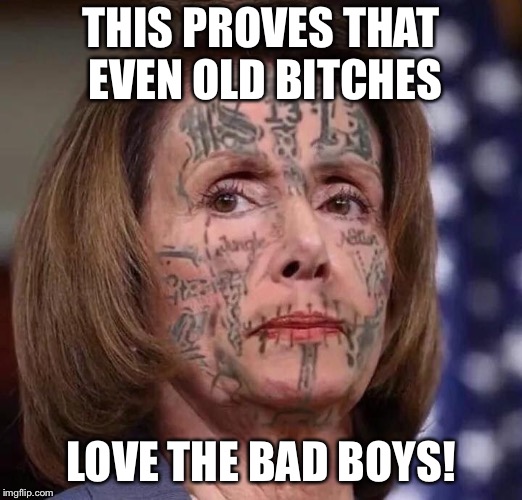THIS PROVES THAT EVEN OLD BITCHES; LOVE THE BAD BOYS! | made w/ Imgflip meme maker
