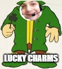New Lucky Charms Logo | LUCKY CHARMS | image tagged in lucky charms,saint patrick's day,leprechaun | made w/ Imgflip meme maker