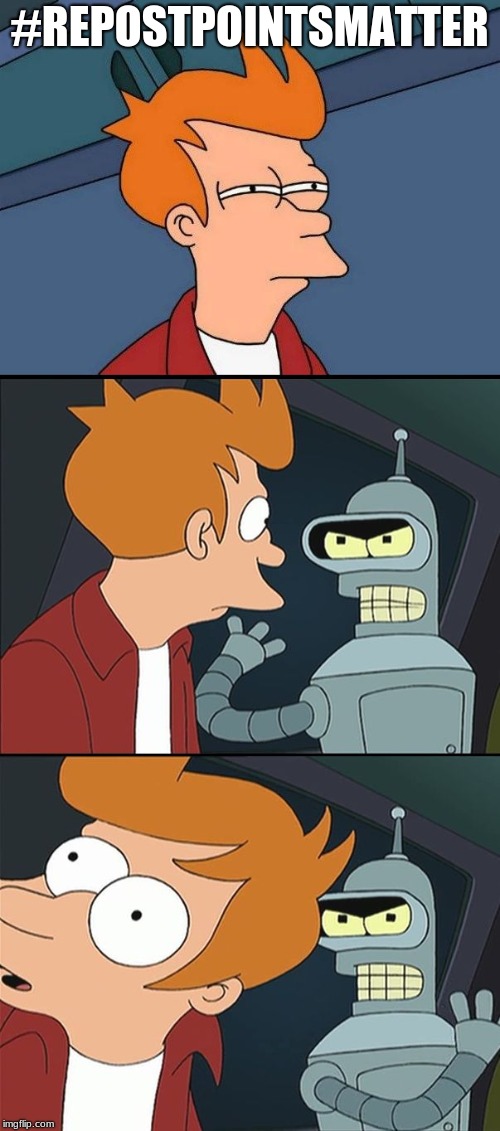 Bender slap Fry | #REPOSTPOINTSMATTER | image tagged in bender slap fry | made w/ Imgflip meme maker