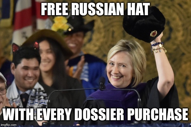FREE RUSSIAN HAT; WITH EVERY DOSSIER PURCHASE | made w/ Imgflip meme maker