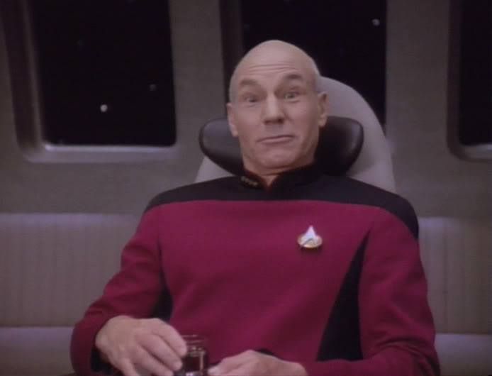 Captain Picard, star trek, outer space, intergalactic, space ali Blank Meme Template