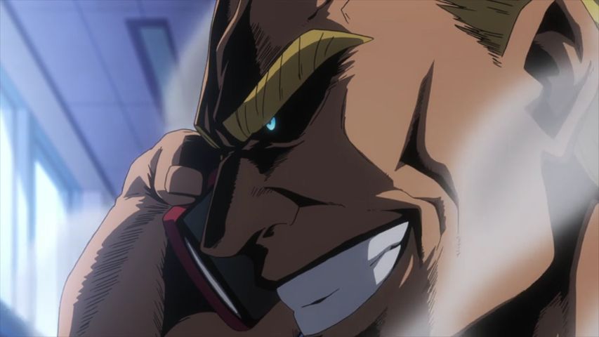 High Quality All Might Phone Call Blank Meme Template