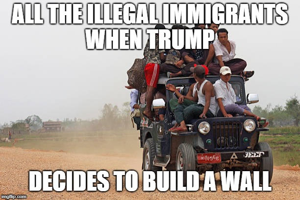 Infinity War | ALL THE ILLEGAL IMMIGRANTS WHEN TRUMP; DECIDES TO BUILD A WALL | image tagged in infinity war | made w/ Imgflip meme maker
