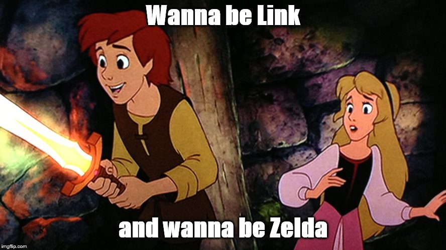 The Black Cauldron-Disney's Worst Movie EVER | Wanna be Link; and wanna be Zelda | image tagged in disney | made w/ Imgflip meme maker