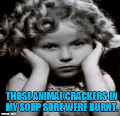 THOSE ANIMAL CRACKERS IN MY SOUP SURE WERE BURNT. | made w/ Imgflip meme maker