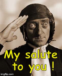 Marty Feldman copy that! | My salute to you ! | image tagged in copy that | made w/ Imgflip meme maker