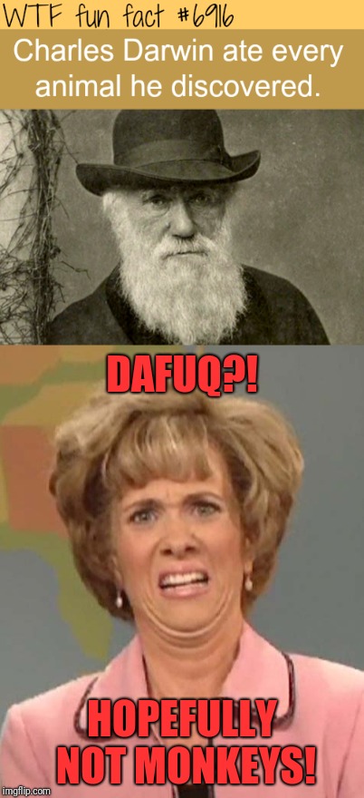 Evolution Master  | DAFUQ?! HOPEFULLY NOT MONKEYS! | image tagged in memes,funny,dank,charles darwin,evolution | made w/ Imgflip meme maker