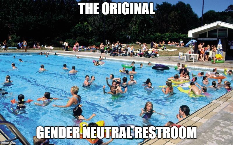Gender Neutral Restroom | THE ORIGINAL; GENDER NEUTRAL RESTROOM | image tagged in gender,neutral,restroom | made w/ Imgflip meme maker