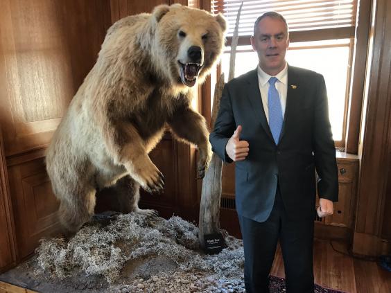 Zinke & the Bear Blank Meme Template