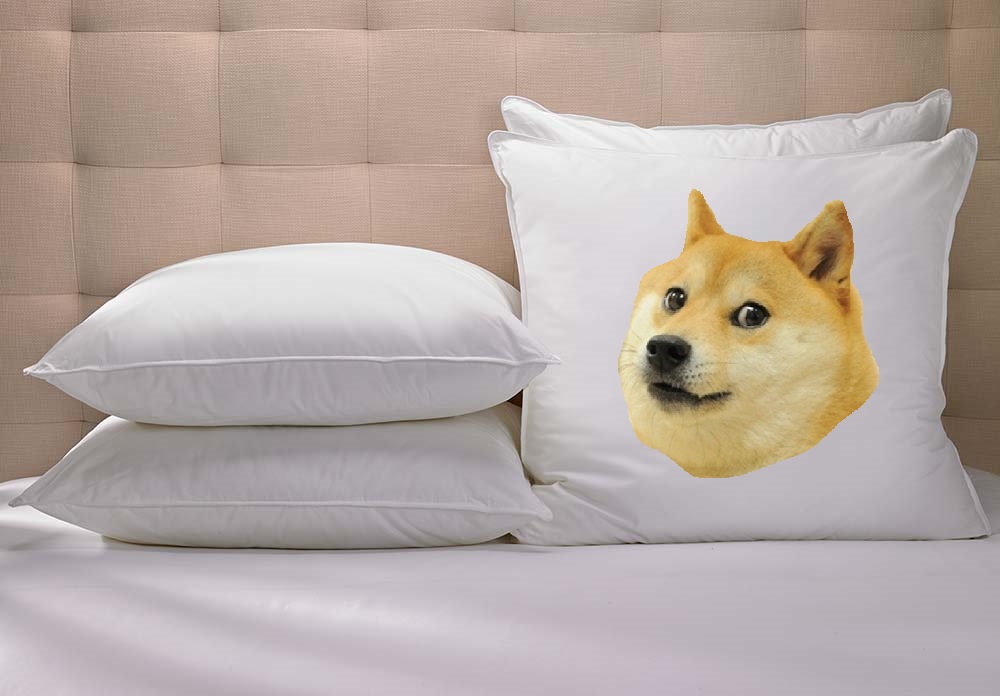 High Quality Doge pillow Blank Meme Template