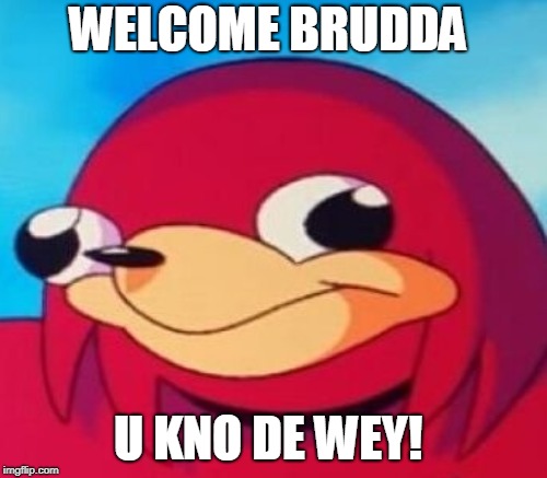 WELCOME BRUDDA U KNO DE WEY! | made w/ Imgflip meme maker