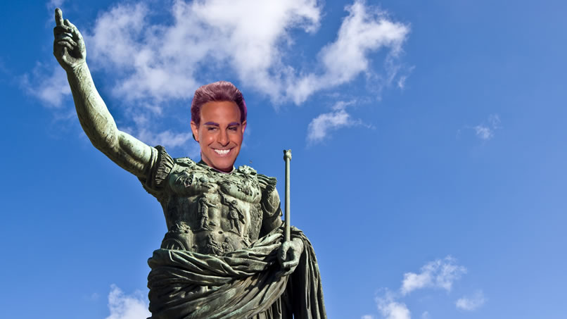 Hunger Games - Caesar Flickerman (S Tucci) Statue of Caesar Blank Meme Template