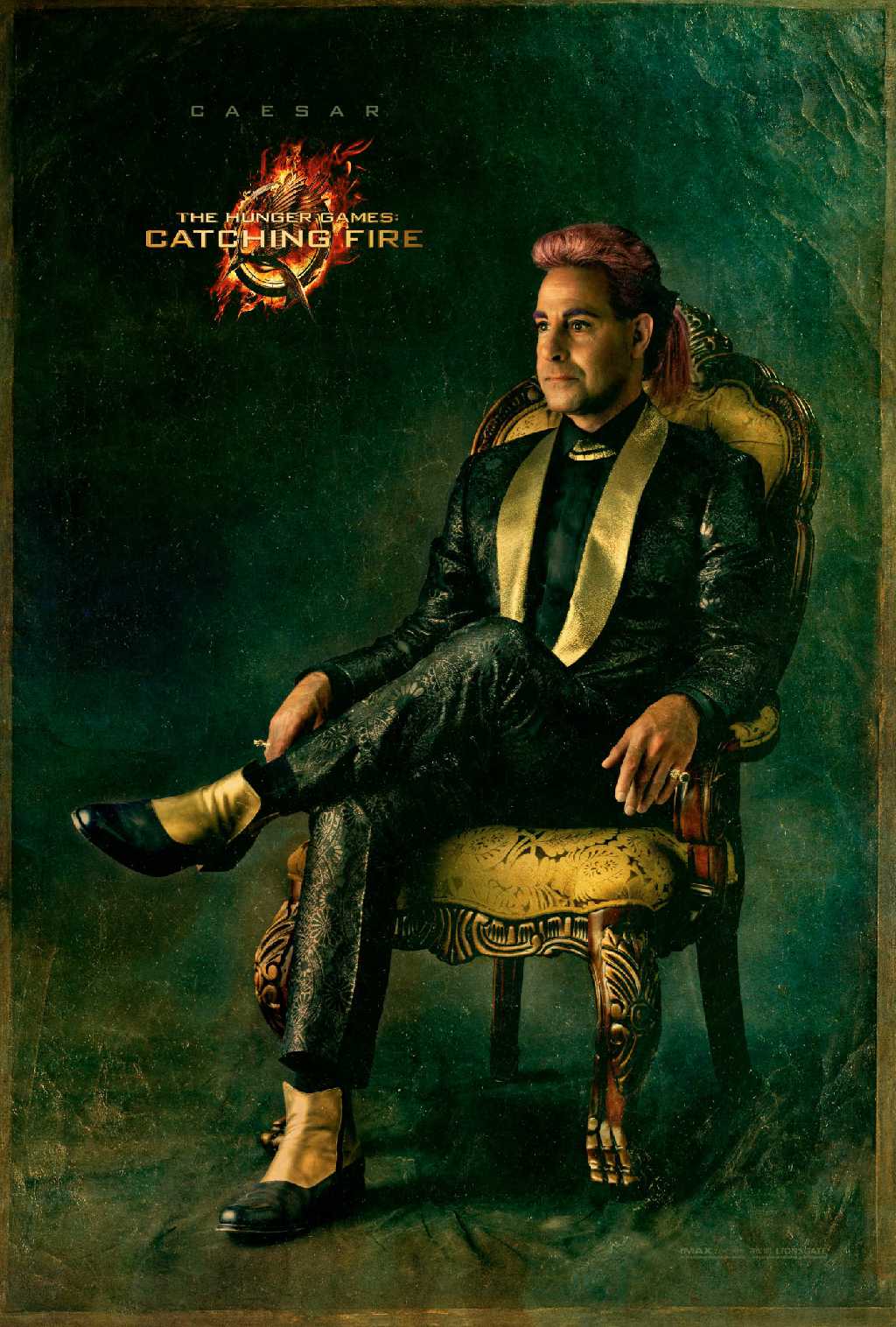 High Quality Hunger Games - Caesar Flickerman (Stanley Tucci) Portrait Blank Meme Template