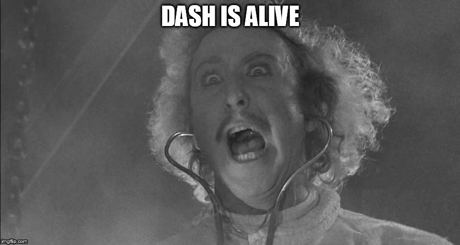 DASH IS ALIVE | made w/ Imgflip meme maker
