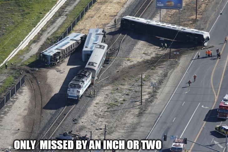 ONLY  MISSED BY AN INCH OR TWO | made w/ Imgflip meme maker