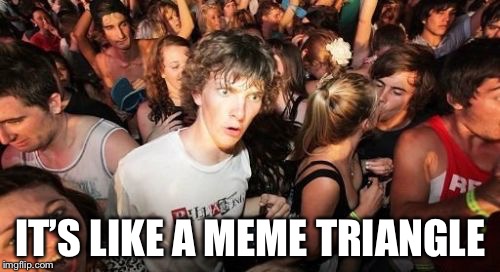 IT’S LIKE A MEME TRIANGLE | made w/ Imgflip meme maker