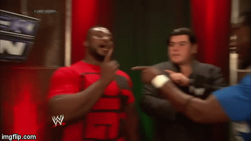 Silliness | image tagged in gifs,big e,ricardo rodriguez,kof kingston | made w/ Imgflip video-to-gif maker