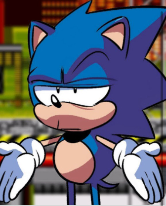 High Quality Sonic Bruh Blank Meme Template