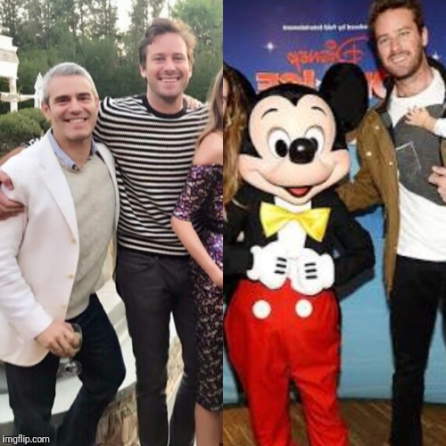 image tagged in andy cohen armie hammer | made w/ Imgflip meme maker