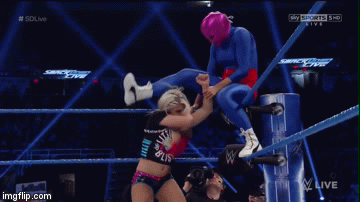 SUBMISSION Dis-arm Her - Becky Lynch(La Luchadora) vs Alexa Blist | image tagged in gifs | made w/ Imgflip video-to-gif maker