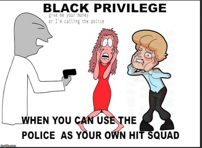 image tagged in black privilege | made w/ Imgflip meme maker