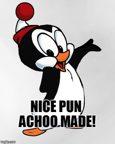 Chilly Willy | NICE PUN ACHOO MADE! | image tagged in chilly willy | made w/ Imgflip meme maker