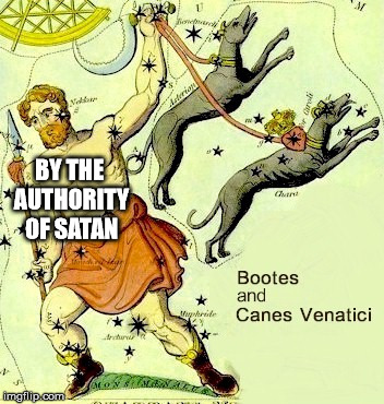 BY THE AUTHORITY OF SATAN | made w/ Imgflip meme maker