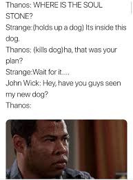 Thanos vs John Wick | image tagged in thanos,john wick | made w/ Imgflip meme maker