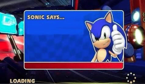 Sonic says Blank Meme Template