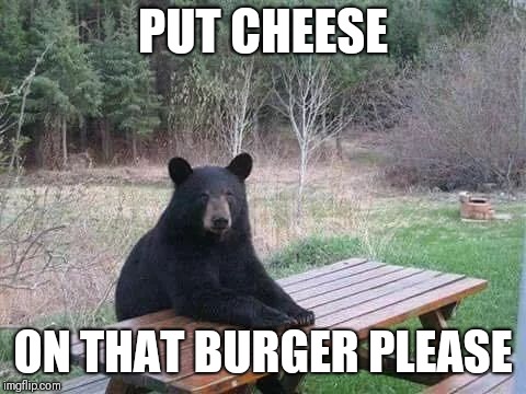 PUT CHEESE; ON THAT BURGER PLEASE | image tagged in waiting | made w/ Imgflip meme maker