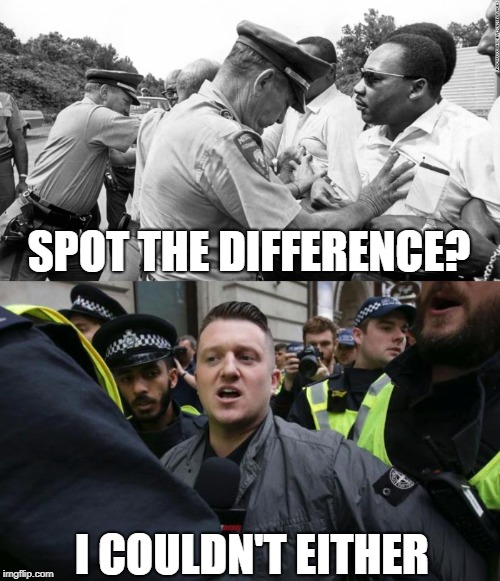 Civil Rights Activists | SPOT THE DIFFERENCE? I COULDN'T EITHER | image tagged in civil rights | made w/ Imgflip meme maker