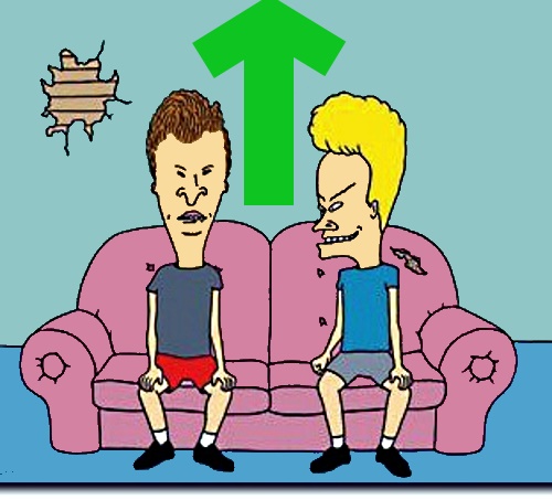 High Quality beavis and butthead up vote Blank Meme Template