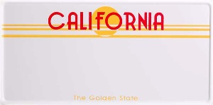 Ca License Plate Blank Template Imgflip