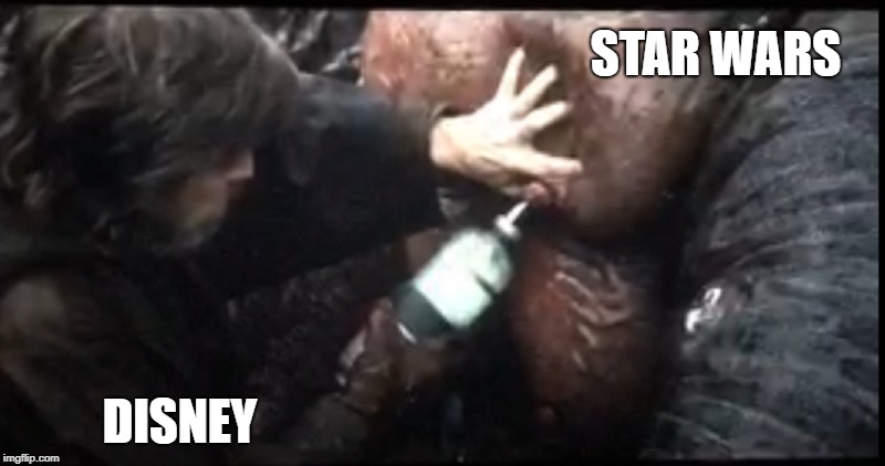 Milk that teat | STAR WARS; DISNEY | image tagged in star wars,disney killed star wars | made w/ Imgflip meme maker