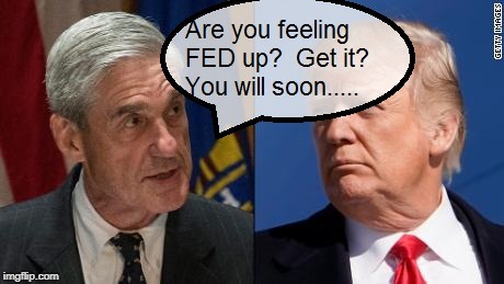 FED UP? | image tagged in fed up,trump,robert mueller,fbi | made w/ Imgflip meme maker