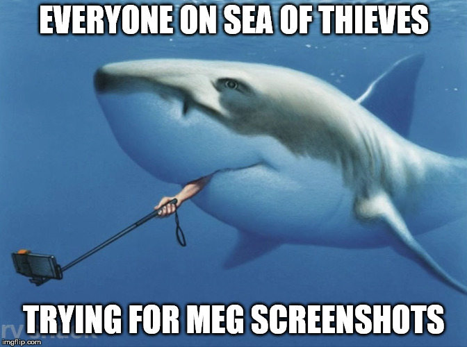 EVERYONE ON SEA OF THIEVES; TRYING FOR MEG SCREENSHOTS | made w/ Imgflip meme maker