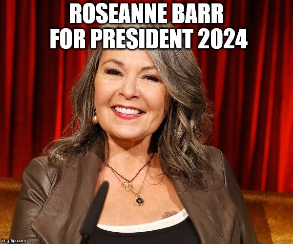 ROSEANNE BARR FOR PRESIDENT 2024 | image tagged in it's about ownership | made w/ Imgflip meme maker