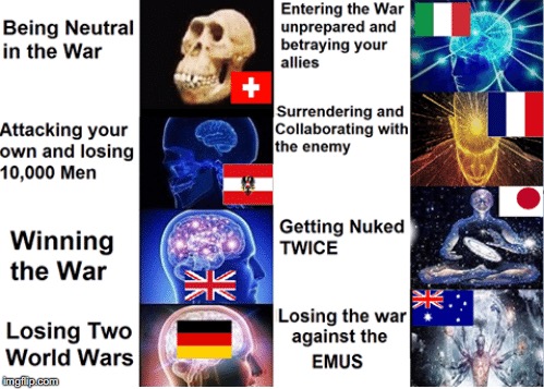 Expanding Brain: War | image tagged in expanding brain | made w/ Imgflip meme maker