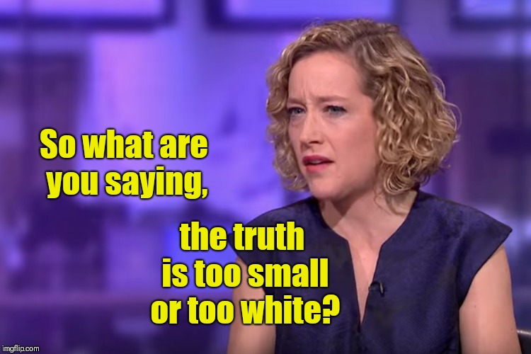 Jordan Peterson - so what you're saying | So what are you saying, the truth is too small or too white? | image tagged in jordan peterson - so what you're saying | made w/ Imgflip meme maker