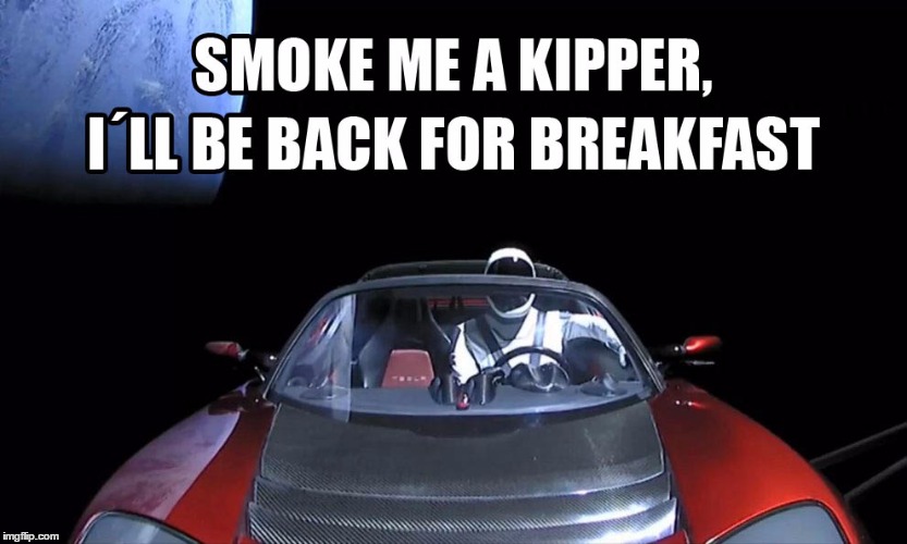 Ace Starman | image tagged in ace rimmer,starman,spacex,tesla,falcon | made w/ Imgflip meme maker