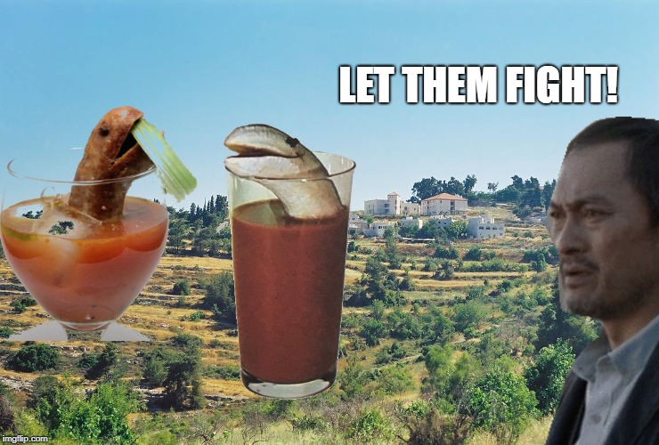 Let Them Fight! | LET THEM FIGHT! | image tagged in bad drinks,sonny chiba,godzilla meme | made w/ Imgflip meme maker
