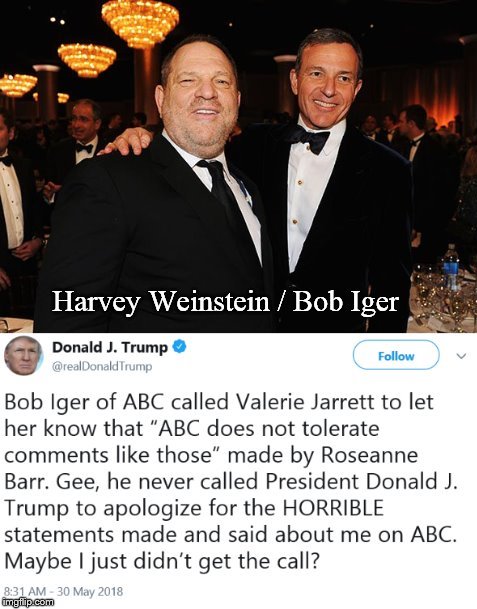 Trump - Bob Iger Tweet on Hypocrisy Meme
