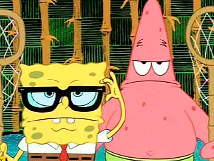 spongebob patrick glasses Blank Meme Template