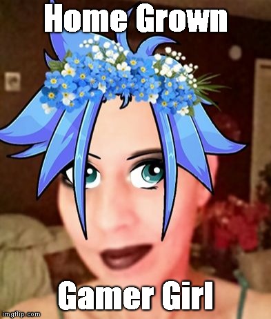 Home Grown; Gamer Girl | image tagged in fantasy | made w/ Imgflip meme maker