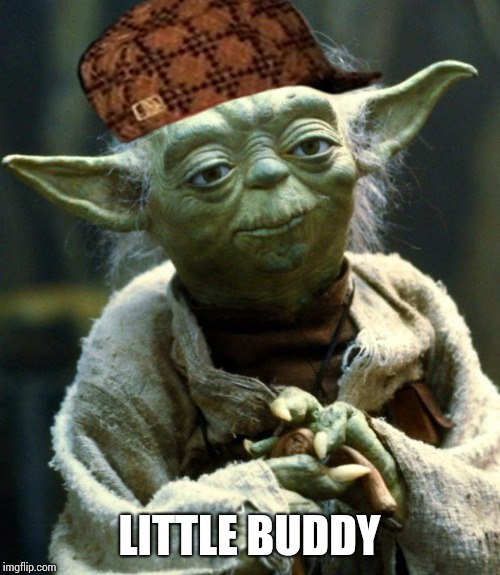 Star Wars Yoda Meme | LITTLE BUDDY | image tagged in memes,star wars yoda,scumbag | made w/ Imgflip meme maker
